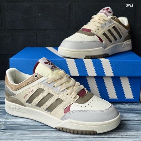 Кросівки Adidas Drop Step демісезонні, шкіряні, бежеві (41–46) - фото 8