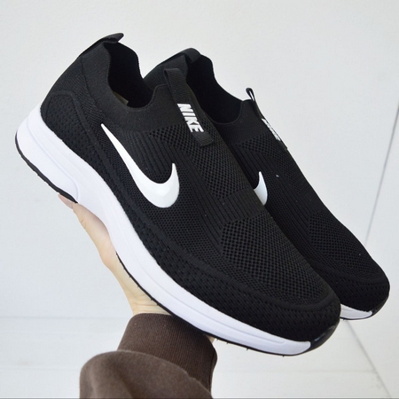 Мокасини Nike літні, сітчасті, чорні з білим (41–46) - фото 2