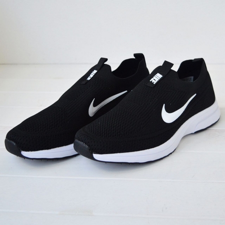 Мокасини Nike літні, сітчасті, чорні з білим (41–46) - фото 8