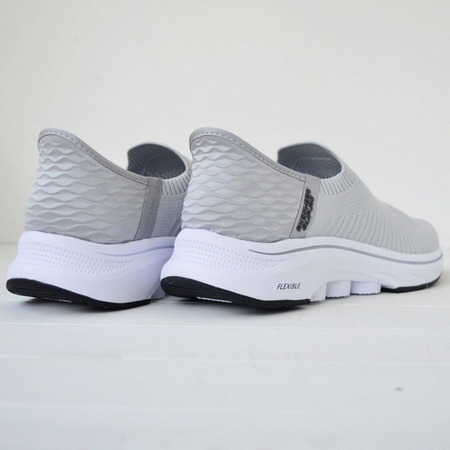 Сліпони Skechers GOwalk демісезонні, сітчасті, світло-сірі (41–46) - фото 5