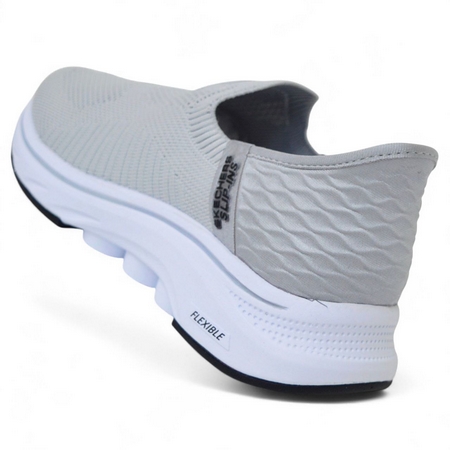 Сліпони Skechers GOwalk демісезонні, сітчасті, світло-сірі (41–46) - фото 6