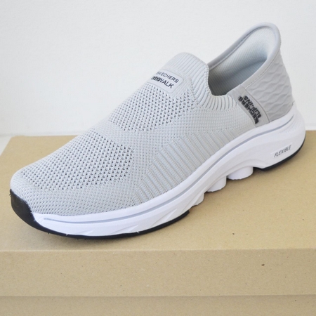 Сліпони Skechers GOwalk демісезонні, сітчасті, світло-сірі (41–46) - фото 11